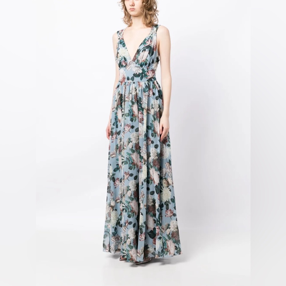 NWT Sachin + Babi Kenzia Floral Print Gown Maxi Dress - Picture 4 of 8